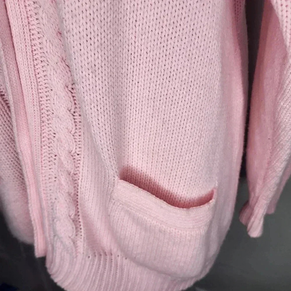 Vintage Venezia Womens Light Pink Cardigan Size 2X - Picture 4 of 8